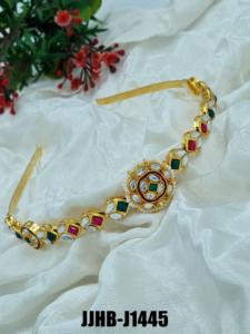 Elegante banda para el cabello hecha a mano joyería de moda para mujer nupcial boda fiesta Festival diseñador étnico tradicional vendedor al por mayor - Product Image 4