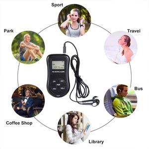Nhạy cảm cao nhỏ mini xách tay 64-108MHz <span class=keywords><strong>FM</strong></span> Band <span class=keywords><strong>Radio</strong></span> với tai nghe - Product Image 5