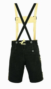Elegante Bavarian Lederhosen, Kurz Hosen, Men Ledersosen Trachten Lederhosen Pantalones de cuero con tirantes 2025 - Product Image 4