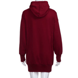 Bordado personalizado de alta calidad respetuoso con el medio ambiente transpirable invierno gota hombro pesado 440 + GSM mujer de gran tamaño polar con capucha - Product Image 2