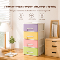 Meuble de rangement de bureau en plastique à tiroirs multiples, organiseur de cosmétiques, tour de rangement pour bureau et maison