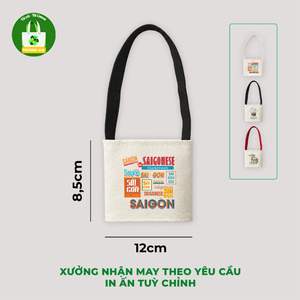 Sac fourre-tout en toile Truong Gia Mini 12x8,5 cm, imprimé dessin animé, sac à bandoulière pour usage quotidien - Product Image 4