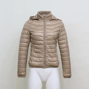 <b>Women's</b> Reversible Winter Jacket Ultralight Detachable Hooded Puffer <b>Coat</b> Plus Size <b>Lightweight</b> Packable Bomber Printed - Product Image 3