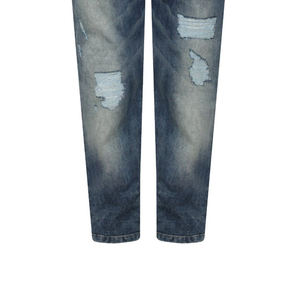 Jeans en denim uni pour homme de haute qualité, fabriqués par un designer, coupe droite, taille haute, coupe régulière, écologiques, décontractés, pour l'hiver et le printemps - Product Image 5