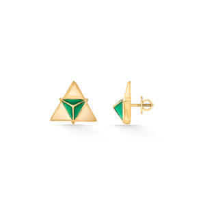 Teal Prism Gold-Plated <b>Bridal</b> <b>Jewelry</b> <b>Set</b> with Zircon and Diamond Accents - Product Image 5