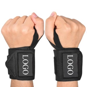 GAF Custom Logo Gym Fitness Wrist Wraps Heavy Duty <b>Barbell</b> Weightlifting Wrist Wrap Pair Custom Colors For Men And Women - Product Image 3