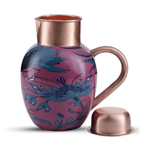 Venta más caliente jarra de cobre personalizada 100% jarra de diseño elegante de cobre jarra de agua India cocina y mesa - Product Image 6