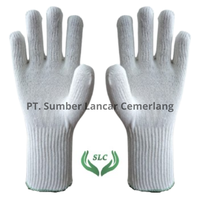 Guantes de Protección Utilitarios Antiestáticos de Uso General de Algodón Blanco Liso Personalizables Modelo SLC A600GN Hechos en Indonesia