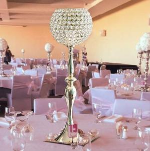 Portavelas de diseño único de metal y cristal plateado Hurricanes para bodas, eventos, fiestas, decoración de mesa, centros de mesa - Product Image 5