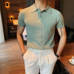 Vente chaude Polo moderne décontracté de golf avec logo personnalisé pour hommes Polo tricoté de haute qualité - Product Image 5