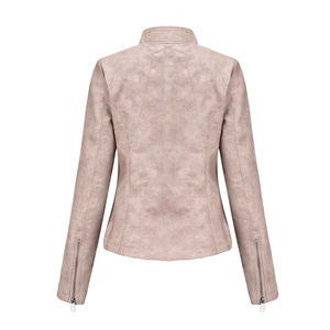 Chaqueta de Cuero de Invierno para Mujer de Alta Calidad, Exterior de Poliéster, Lona Original Transpirable, Servicio OEM, Venta al por Mayor, Relleno de Algodón 2026 - Product Image 4