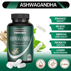 Capsules d'extrait de racine d'ashwagandha en marque privée OEM, complément alimentaire à base de plantes cultivées à l'état sauvage, de qualité alimentaire, 100% pur, en provenance d'Inde - Product Image 6