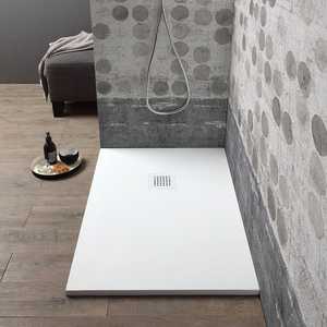 Plato de Ducha de Resina Blanco Milán 120x70 cm, 2.5 cm de Grosor, Equipo de Seguridad para Baño - Product Image 1