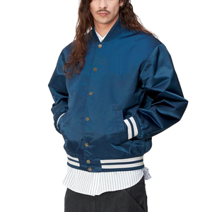 Top Productos Venta Caliente Verde Celtics Personalizado Bordado Letterman Béisbol Elegante Personalizado Satén Chaqueta Bomber Para Hombres - Product Image 5