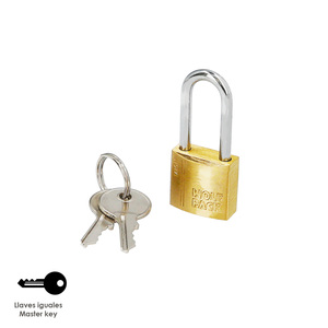 Lucchetto in ottone con anello lungo da 20 mm. - Product Image 3