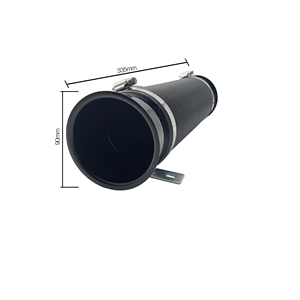 Tubo de succión negro con conexiones negras, diámetro. 76 mm - Product Image 3