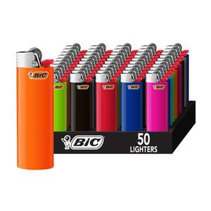 Encendedor de Plástico Clásico Regular J6 MAXI en Colores Sólidos, Paquete de 50+3 para Fumar - Product Image 6