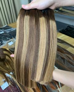 ผมมนุษย์สำหรับผู้หญิงผิวดำผมตรงสีเปียโนเป็นลอน - Product Image 2