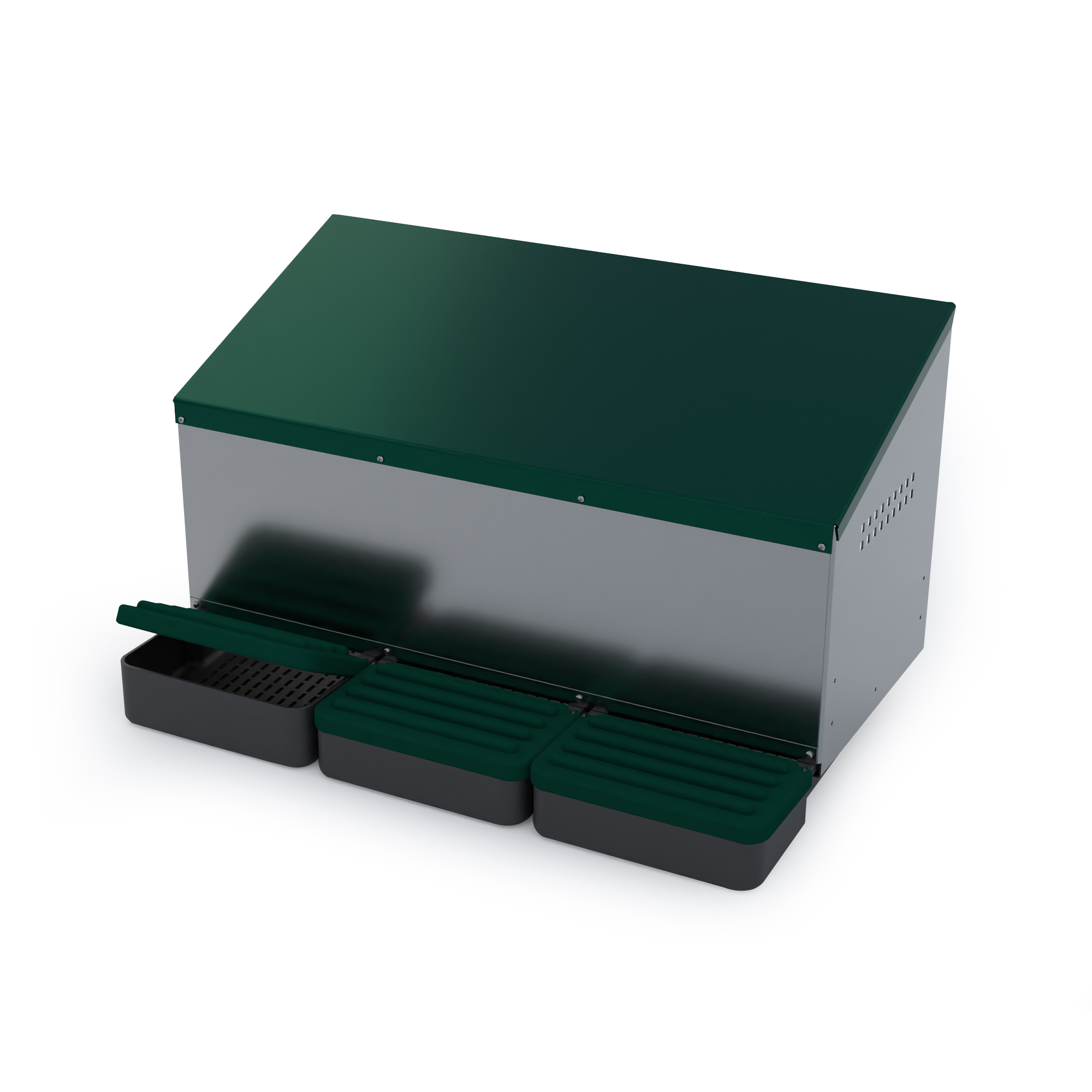 Enhanced Egg Production: MG03-S Triple Compartment Egg Shelter for Poultry