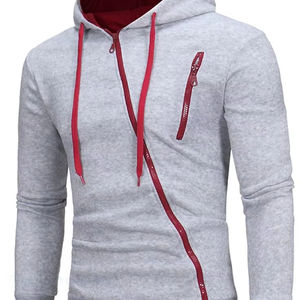Sudaderas con Capucha para Hombre, Invierno, Cierre de Cremallera, 100% Algodón, Diseño de Logotipo Personalizado, Alta Calidad, Ecológicas, Casuales - Product Image 1