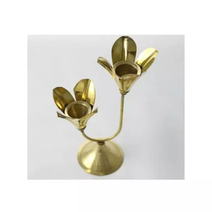 Vela de Metal estilosa y cómoda, color plateado, diseño atractivo, hecho a mano, niquelado, decorativo - Product Image 4