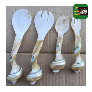 Elegante cuchara de concha marina para cenar y decorar, exclusiva cuchara de concha marina elaborada con conchas naturales con brillo de pulido de espejo - Product Image 6