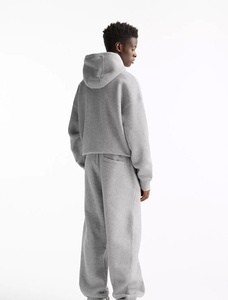 Sweat à capuche épais en molleton de coton lourd, uni, imprimé à l'écran, confortable, logo personnalisé, pour homme, tendance - Product Image 3