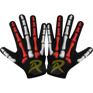 Gants de gardien de but en silicone adhésif pour jeunes joueurs de football américain avec logo personnalisé - Product Image 1