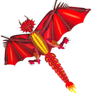 Cerfs-volants en plastique Dragon Feu et Glace - Product Image 6