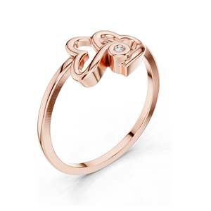 Elegante Anillo de Diamante de Laboratorio en Forma de Corazón para Mujer, Oro de 18K, 14K, 10K y Plata 925, Claridad VVS-VS, Opciones de Moissanita y Diamante - Product Image 4