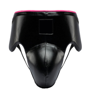 Protège-aine en cuir léger anti-transpiration pour MMA et boxe, support renforcé, bouclier de protection, sangles réglables, ajustement sécurisé - Product Image 2