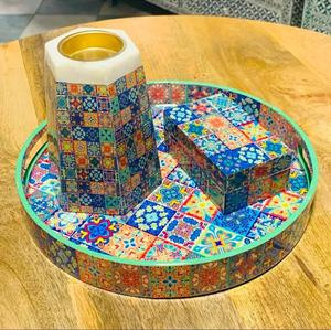 Mdf Board Enamel Printed Wood Mubkhar <b>Bakhoor</b> <b>Burner</b> Incense <b>Burner</b> Wholesale for Eid Ramadan Incense <b>Burner</b> Eid Ramadan Gifts - Product Image 1
