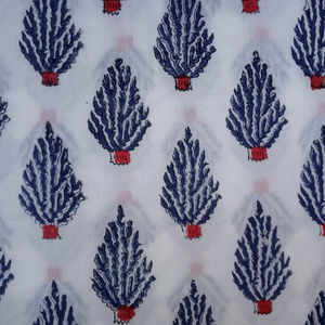 100% tela de gasa de algodón puro hermoso estampado de bloque de mano diseño Dabu ligero indio hecho a mano 5 yardas uniformes de estilo africano - Product Image 1