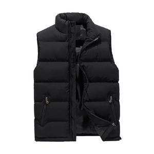 Veste matelassée pour hommes avec logo personnalisé gilet à capuche en polyester à bulles respirant avec demi-manches séchage rapide - Product Image 1