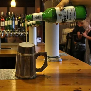 Mug à boire en bois écologique poli gravé sur mesure avec un design moderne pour les occasions spéciales et les mariages - Product Image 1