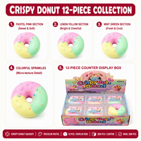 Jouet sensoriel Southpeak : Donut croustillant, jouets squishy, jouets anti-stress, vente en gros, usine OEM/ODM