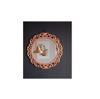 Cercle luxe français miroirs décor mur rond encadré Antique miroir décoratif usine
