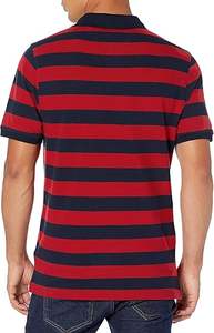 Polo en piqué de coton à manches courtes avec broderie 3D, respirant et ajusté, polos pour hommes en grande taille par OVERSEAS SPORTS - Product Image 6