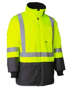 Ropa de trabajo diaria Chaqueta DE SEGURIDAD Protección confiable Diseño moderno Chaqueta DE TRABAJO reflectante hecha en Pakistán. - Product Image 1