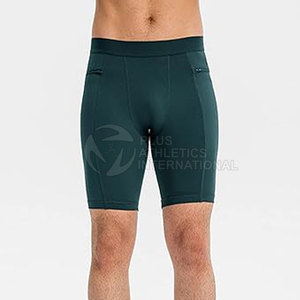 Vente en gros de shorts de compression pour hommes avec logo personnalisé, meilleure vente de shorts de compression d'entraînement avec élastique de confort - Product Image 5