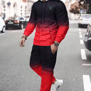 ชุดวอร์มลำลองพิมพ์ลายด้วยผ้านุ่มสำหรับผู้ชายใส่สบายทันสมัยสำหรับสไตล์สตรีท - Product Image 4