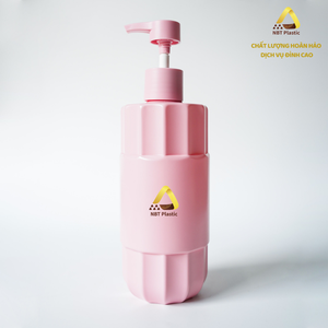 Flacon pompe en plastique PET de luxe de 800 ml, emballage cosmétique, OEM, marque personnalisée avec impression numérique pour shampooing et gel douche - Product Image 2