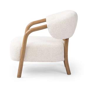 Modern <b>Upholstered</b> Arm <b>Chair</b> with Teak Wood Frame for Indoor Living Room Furniture Hotel Lounge Office Wholesale Supplier - Product Image 3