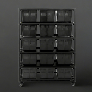 Fabrika Çıkışlı Sürüngen Teraryumu Alüminyum Çerçeveli 10qt'lik Küvetlerle Birlikte Yılanlar İçin İdeal Hızlı Gönderim Stokta Sürüngen Yetiştirme Rafı - Product Image 1