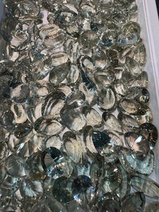 Piedra preciosa de cristal de pera suelta de amatista verde Natural de corte ovalado cóncavo de 8mm de alta calidad certificada por IGI - Product Image 3