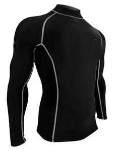 Rashguard élastique unisexe pour adulte, protection UV durable, confortable, lavé, design uni, respirant - Product Image 2