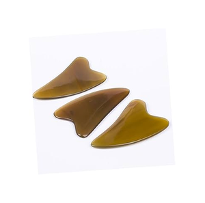 Venta caliente cuerno de búfalo Gua Sha cuerno raspado herramientas de masaje 100% cuerno de buey de búfalo Natural Gua Sha masaje Facial - Product Image 4