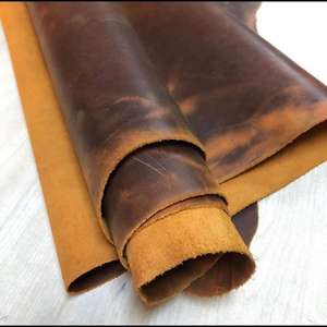 Cuir véritable en feuilles coupées, largeur personnalisée, OEM, style vintage, écologique, résistant à l'eau, pour décoration intérieure et fabrication de chaussures - Product Image 6