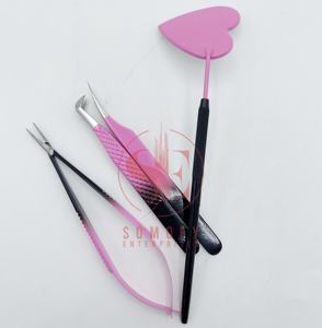 Nouvelle arrivée Extension de miroir personnalisable ton argent Double volume pince à cils ciseaux en acier inoxydable de haute qualité - Product Image 3