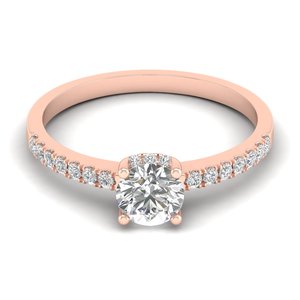 REYES New Design Round Cut 0.85 Carat Lab Grown <b>Diamond</b> Ring Rhodium Plated 14K 18K White Gold Engagement Fine <b>Jewelry</b> For Her - Product Image 5
